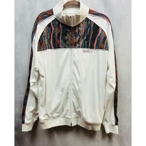 Vintage Coogi Mens Retro Bohemian Zip Up Jacket Size XL